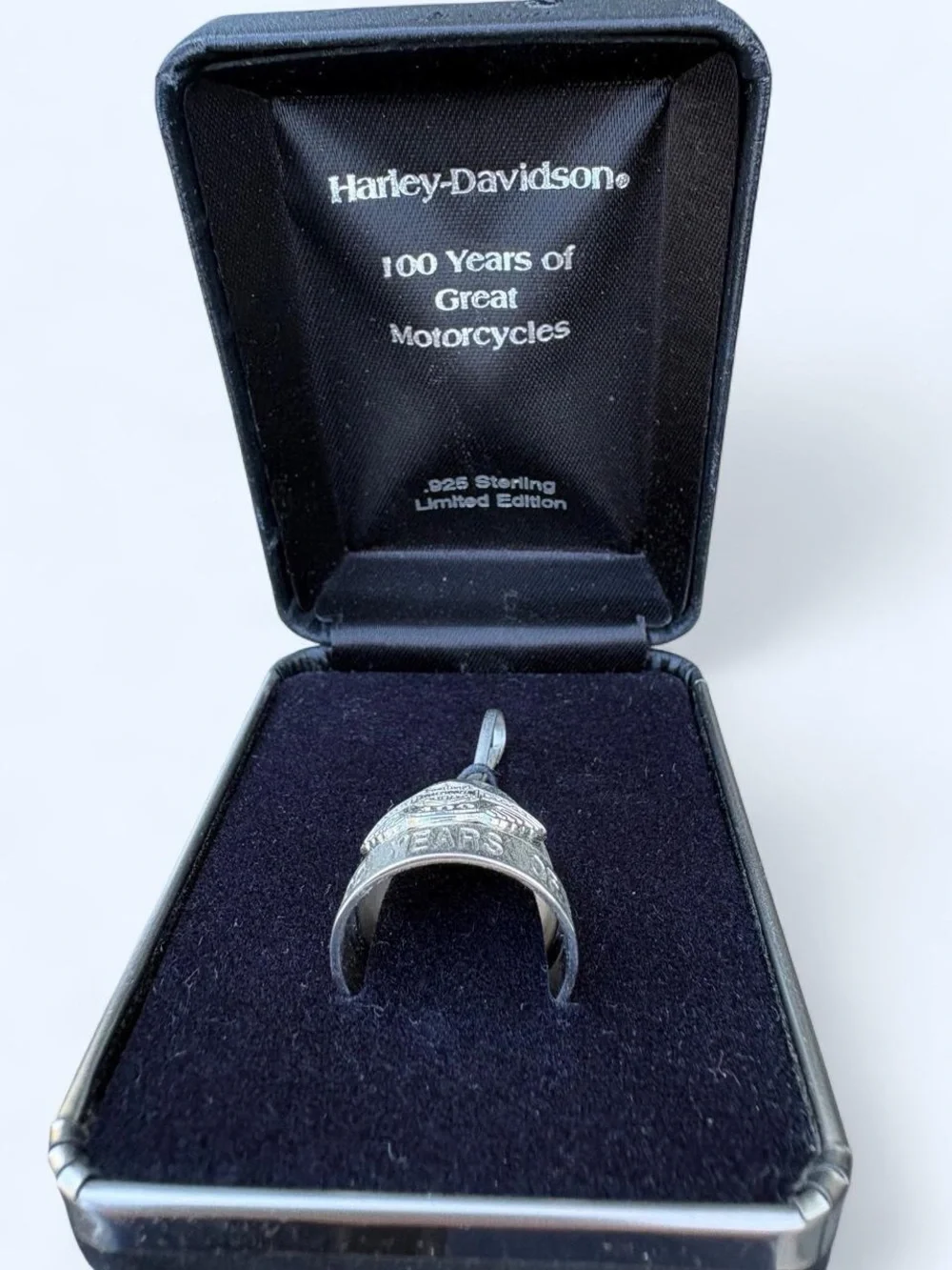 Harley-Davidson Bulova Pocket Watch & Silver Anniversary Emblem Pin riding bell